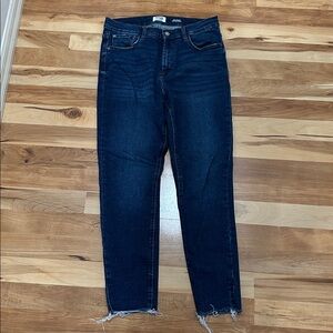 Kensie Vintage Luxe High Rise Skinny Jeans in Dark Blue Size 10/30
